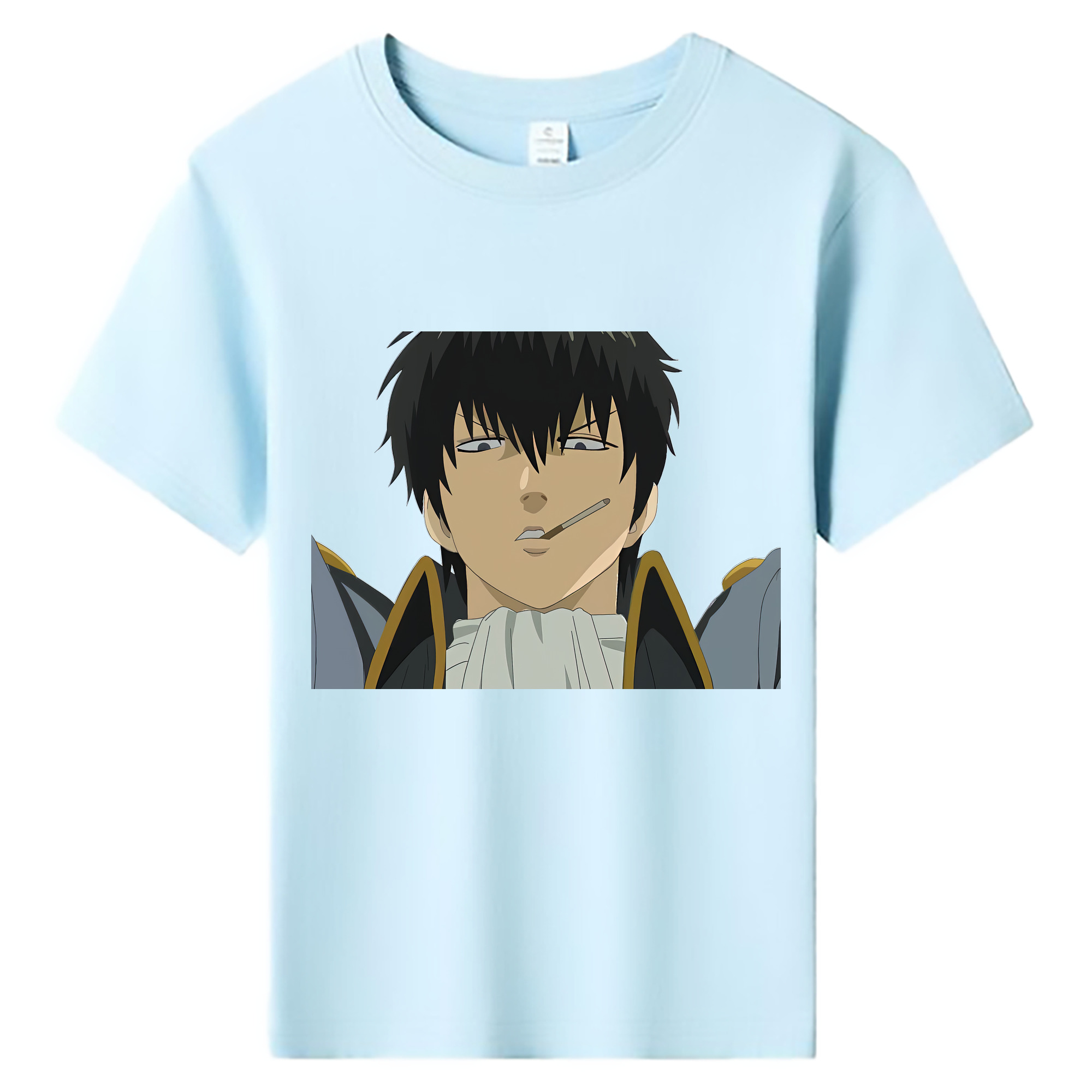 （画像用） ぎんたま 坂田銀時（さかたぎんとき） 神楽 志村新八（しむら しんぱち） GINTAMA Sakata Gintoki Kagura Shimura Shinpachi 綿100％キッズTシャツ（フロントプリント）